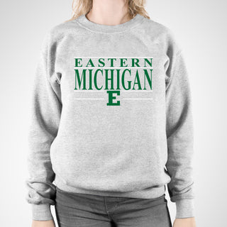 Eastern Michigan Headline Crewneck - Sport Grey