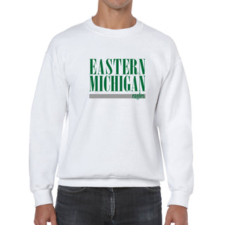 Eastern Michigan Boldline Crewneck - White