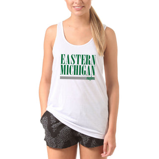 Eastern Michigan Boldline Tank Top - White