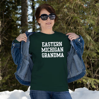 Eastern Michigan Basic Block Grandma Crewneck - Forest