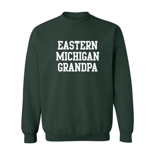 Eastern Michigan Basic Block Grandpa Crewneck - Forest