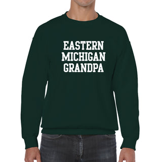 Eastern Michigan Basic Block Grandpa Crewneck - Forest