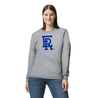 Embry-Riddle Aeronautical University Eagles Daytona Primary Logo Long Sleeve T Shirt - Sport Grey