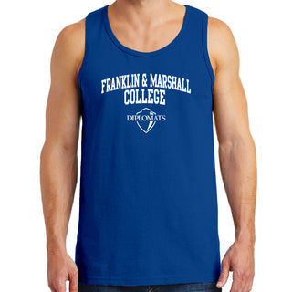 Franklin & Marshall College Diplomats Arch Logo Tank Top - Royal