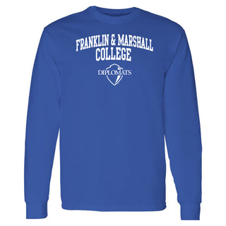 Franklin & Marshall College Diplomats Arch Logo Long Sleeve - Royal