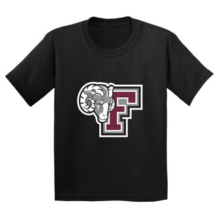 Fordham University Rams Primary Logo Youth T-Shirt - Black