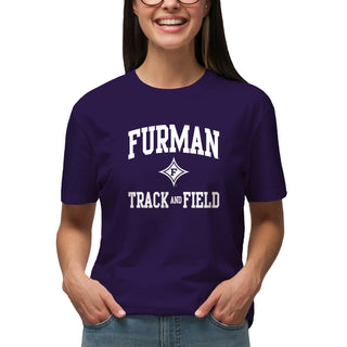 Furman Arch Logo Track & Field T-Shirt - Purple