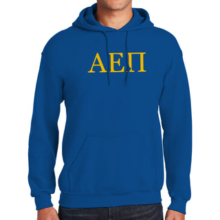Alpha Epsilon Pi Greek Letter Block Hoodie - Royal
