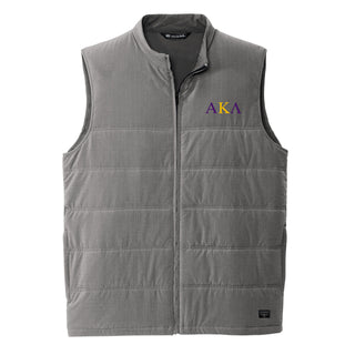 Alpha Kappa Lambda Greek Letter LC Travis Mathew Cold Bay Vest - Quiet Shade Grey