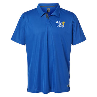 Alpha Phi Omega Primary Wordmark LC Oakley Hydrolix Polo - Team Royal