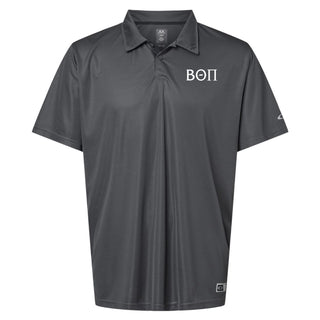 Beta Theta Pi Greek Letter Block LC Oakley Hydrolix Polo - Forged Iron