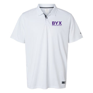 Beta Upsilon Chi Greek Letter Block LC Oakley Hydrolix Polo - White