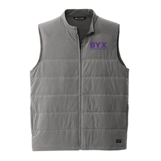 Beta Upsilon Chi Greek Letter Block LC Travis Mathew Cold Bay Vest - Quiet Shade Grey
