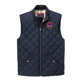 Delta Kappa Epsilon Primary Logo LC Brooks Brothers Quilted Vest - Night Navy