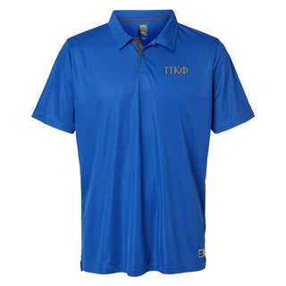 Pi Kappa Phi Greek Letter Block LC Oakley Hydrolix Polo - Team Royal