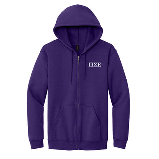 Pi Sigma Epsilon Greek Letter LC EMB Zip Hoodie