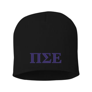 Pi Sigma Epsilon Greek Letter Knit Beanie