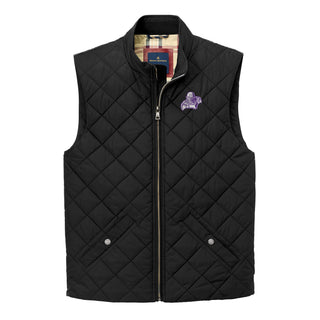 Tau Epsilon Phi Primary Logo LC Brooks Brothers Quilted Vest - Deep Black