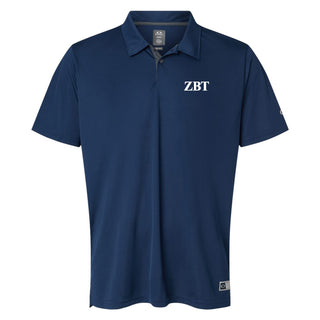 Zeta Beta Tau Greek Letter Block LC Oakley Hydrolix Polo - Team Navy