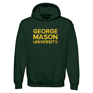George Mason University Patriots Basic Block Hoodie - Forest