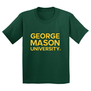 George Mason University Patriots Basic Block Youth T-Shirt - Forest