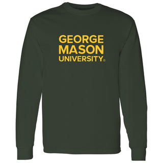 George Mason University Patriots Basic Block Long Sleeve - Forest