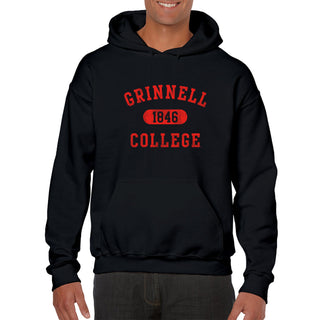 Grinnell College Athletic Arch Hoodie - Black