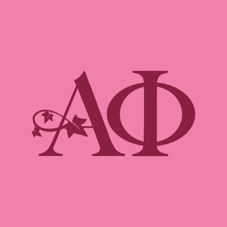 Alpha Phi Greek Letter Block Womens T-Shirt