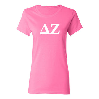 Delta Zeta Greek Letter Block Womens T-Shirt