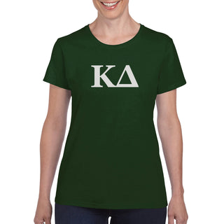 Kappa Delta Greek Letter Block Womens T-Shirt