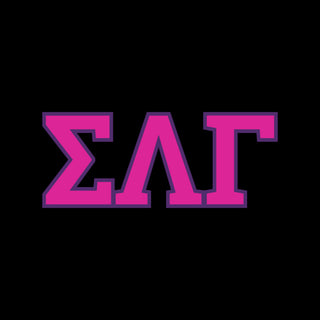 Sigma Lambda Gamma Greek Letter Block Womens Long Sleeve