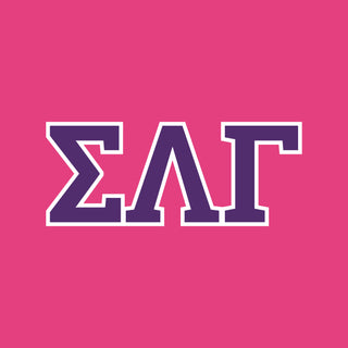 Sigma Lambda Gamma Greek Letter Block Womens T-Shirt