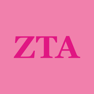 Zeta Tau Alpha Greek Letter Block Womens T-Shirt