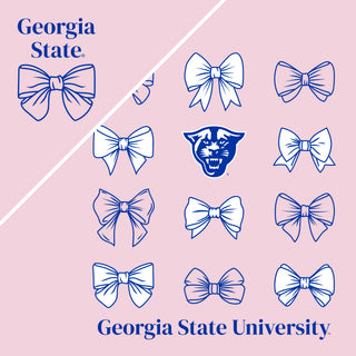 Georgia State Bow Bliss Crewneck - Light Pink