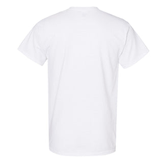 Bradley University Braves Primary Logo Basic Cotton Short Sleeve T Shirt - White
