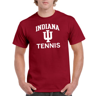 Indiana University Hoosiers Arch Logo Tennis Short Sleeve T Shirt - Cardinal