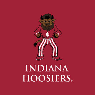 Indiana Classic Circle Bison Crewneck - Cardinal