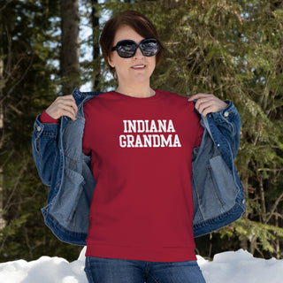 Indiana Basic Block Grandma Crewneck - Cardinal