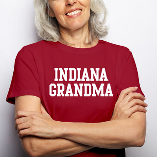 Indiana Basic Block Grandma T-Shirt - Cardinal