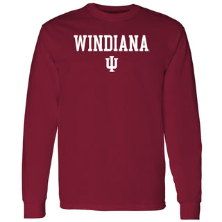 WINdiana Block Long Sleeve - Cardinal