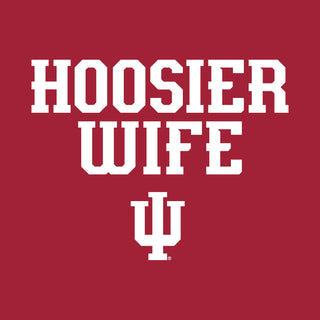 Indiana Hoosier Wife T-Shirt - Cardinal