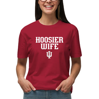 Indiana Hoosier Wife T-Shirt - Cardinal
