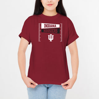 Indiana Hoosiers Football Field Block T-Shirt - Cardinal