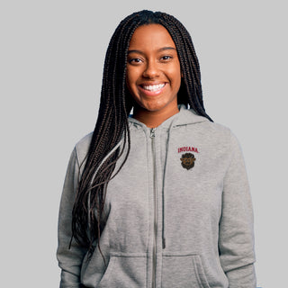 Indiana Bison Head LC EMB Full Zip Hoodie
