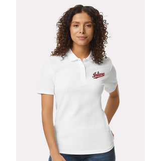 Indiana Script Logo EMB Womens Softstyle Pique Polo