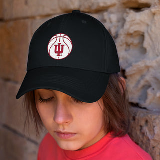 Indiana Basketball Outline EMB Dad Hat