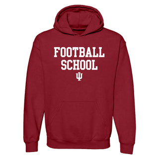 Indiana Football School Hoodie - Cardinal