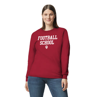 Indiana Football School Long Sleeve Shirt - Cardinal