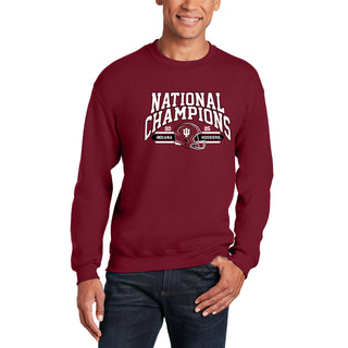 Indiana 2025 Football Champions Glorious Crewneck - Cardinal