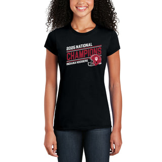 Indiana 2025 Football Champions Action Play Womens T-Shirt